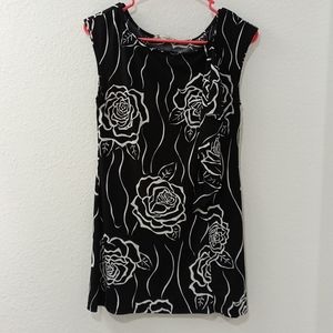 On Carnaby Black White Top Blouse Size L